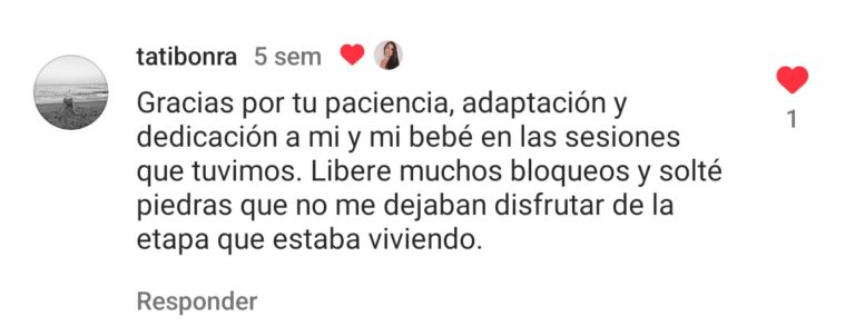 Testimonio sesión presencial