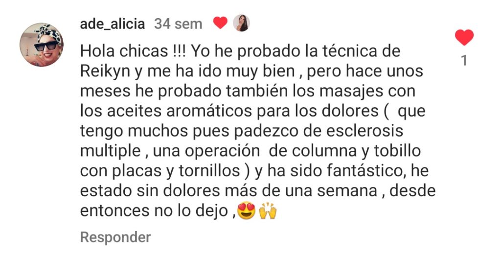 Testimonio sesión presencial