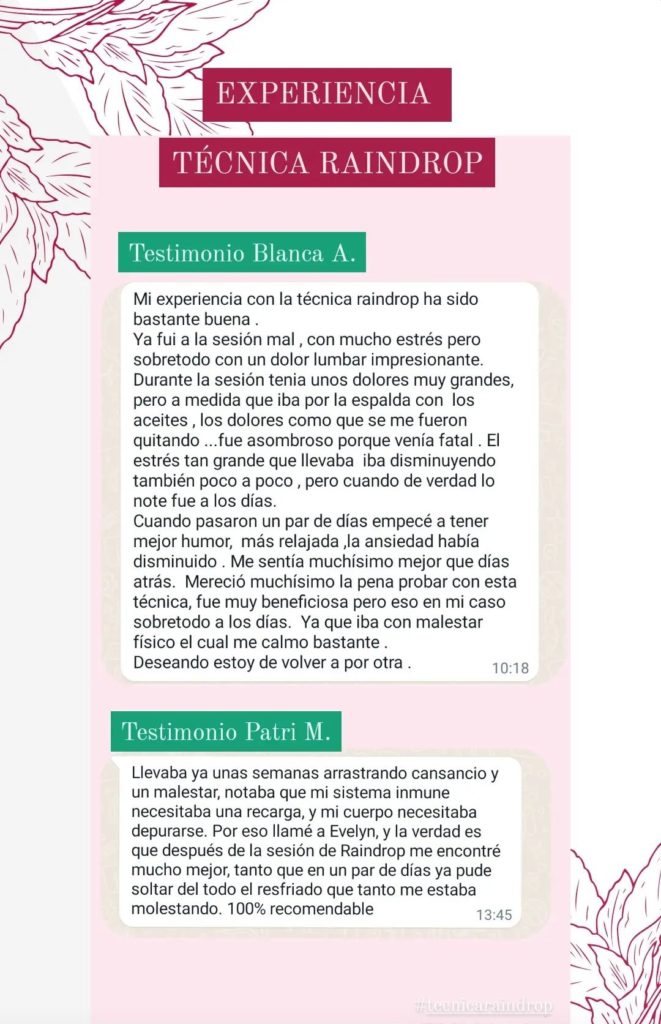 Testimonio sesión presencial