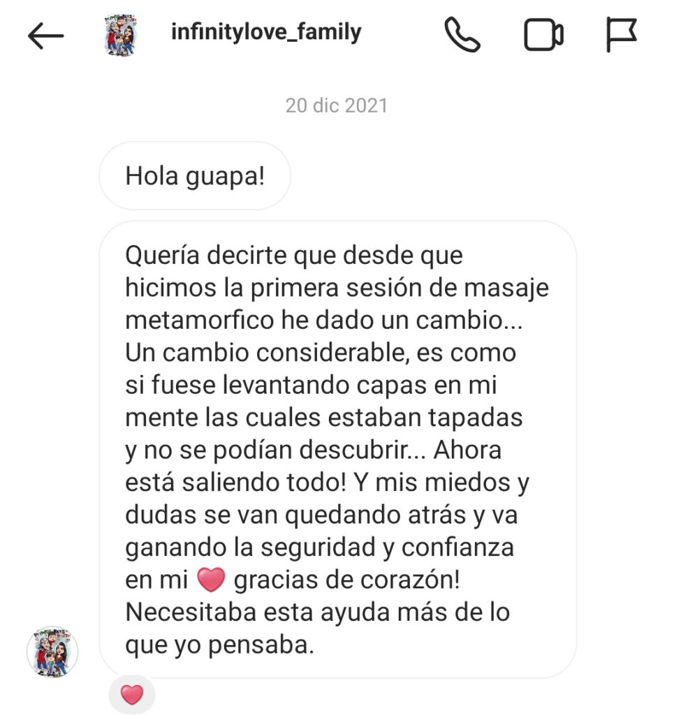 Testimonio sesión presencial