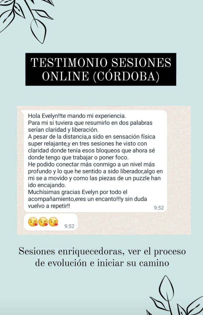 Testimonio sesión online